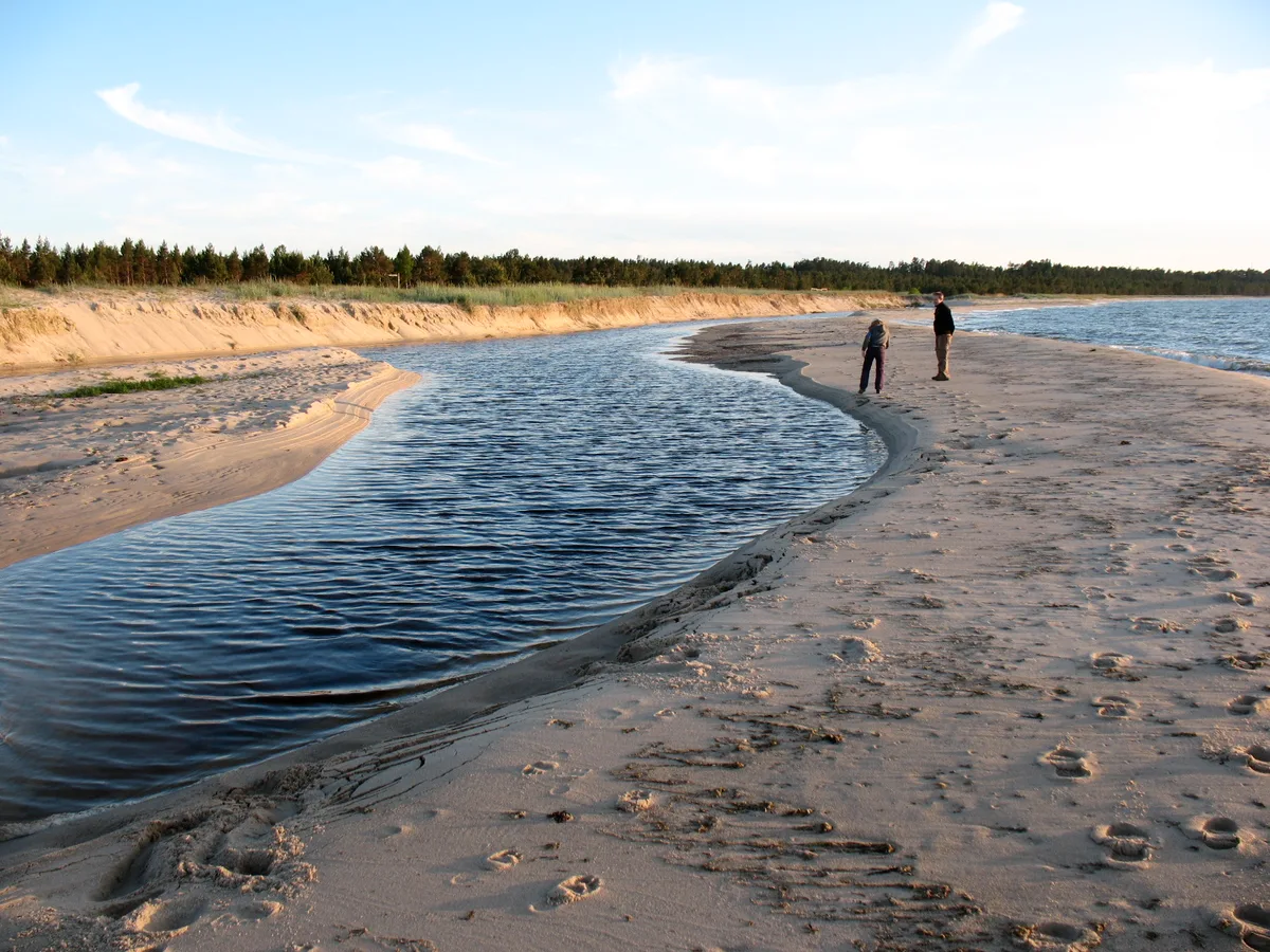 Spiaggia di Nõva, Lääne-Nigula vald, Baltic Sea, Estonia