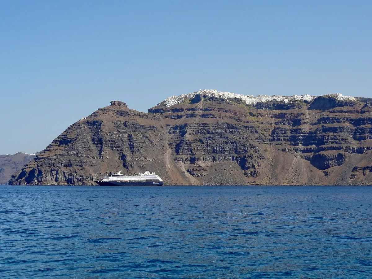 Skaros-Strand, Cyclades, Griechenland — 4