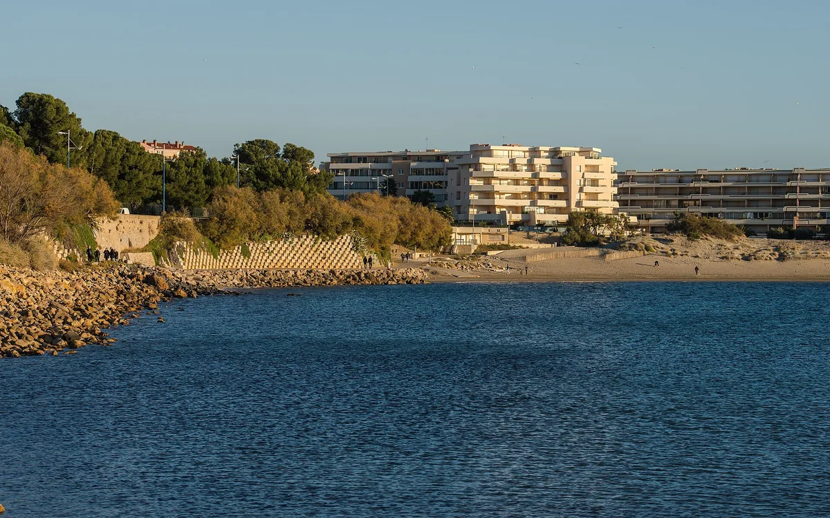 Spiaggia della Corniche, Sète, Occitanie, Francia