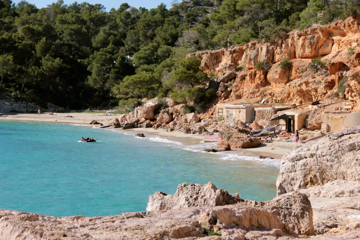 Cala Saladeta Beach, Sant Antoni de Portmany, Balearic Islands, Spain — 3