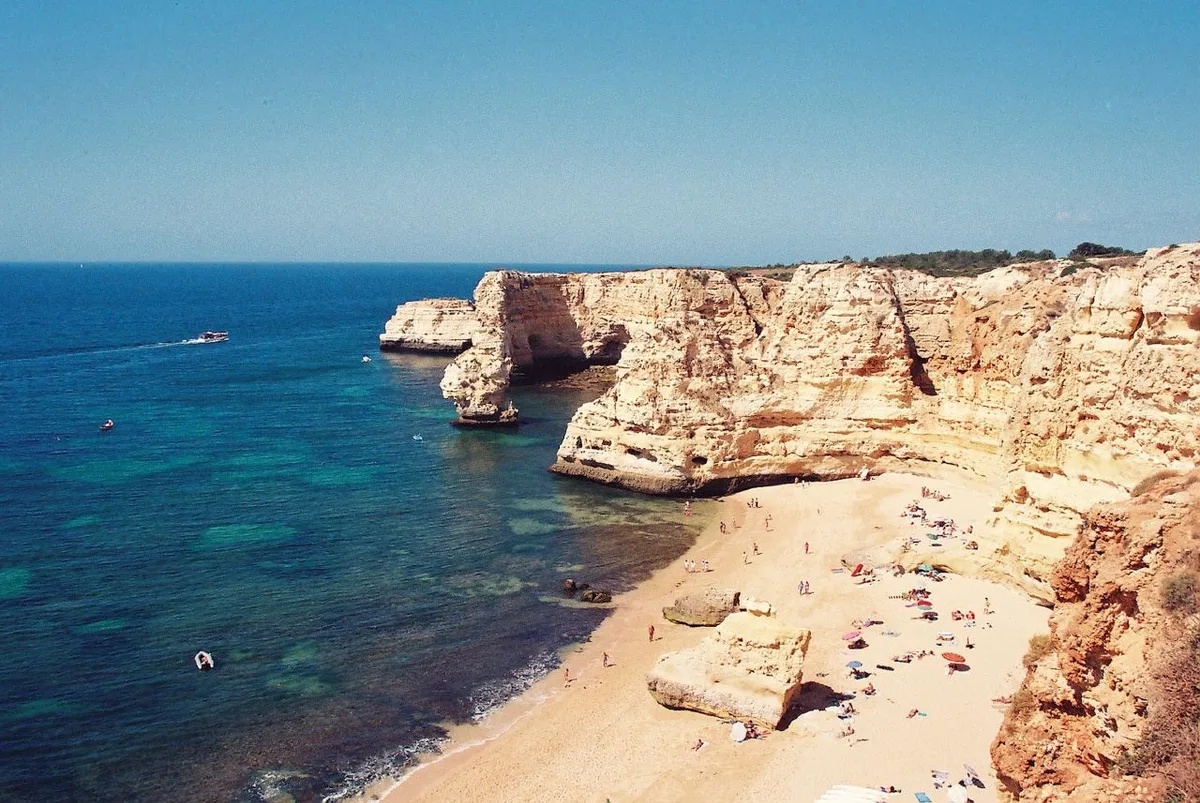 Spiaggia della Marinha, Lagoa, Portuguese Atlantic, Portogallo