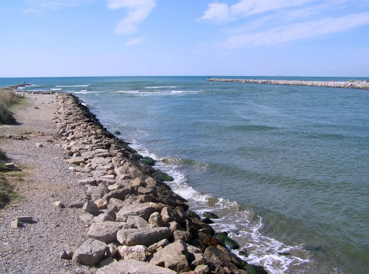 Boucanet Beach, Le Grau-du-Roi, Occitanie, France — 2
