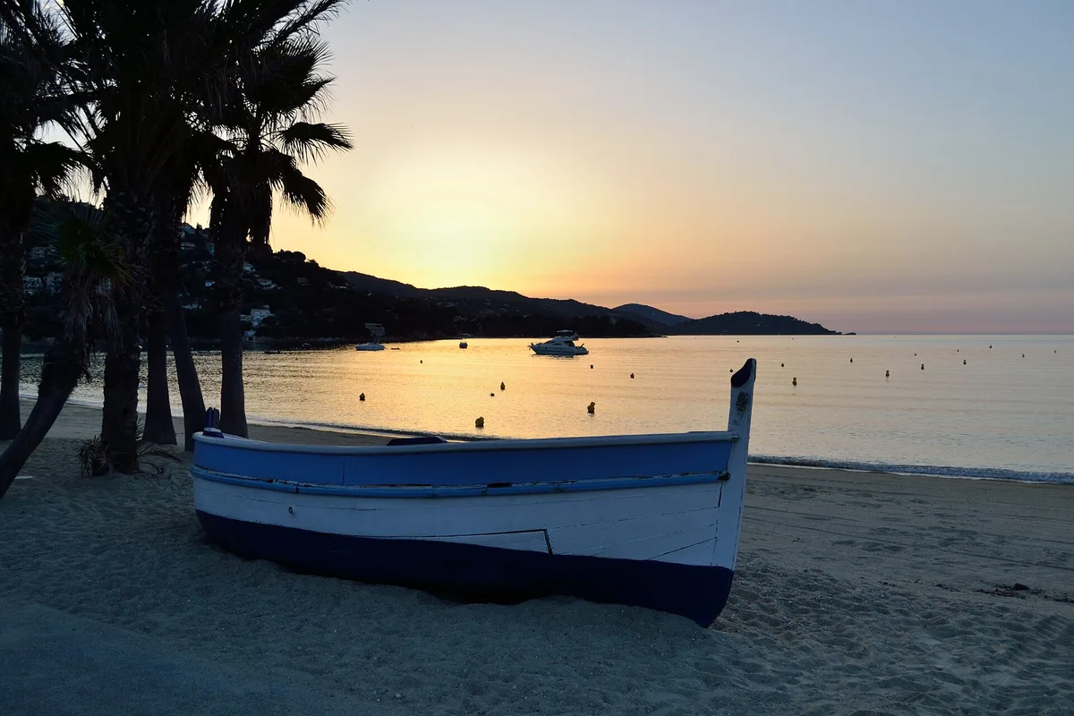 Saint-Clair-strand, Le Lavandou, Provence-Alpes-Côte d'Azur, Frankrijk