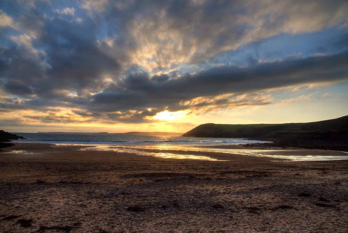 Manorbier Bay, Manorbier, Wales, United Kingdom