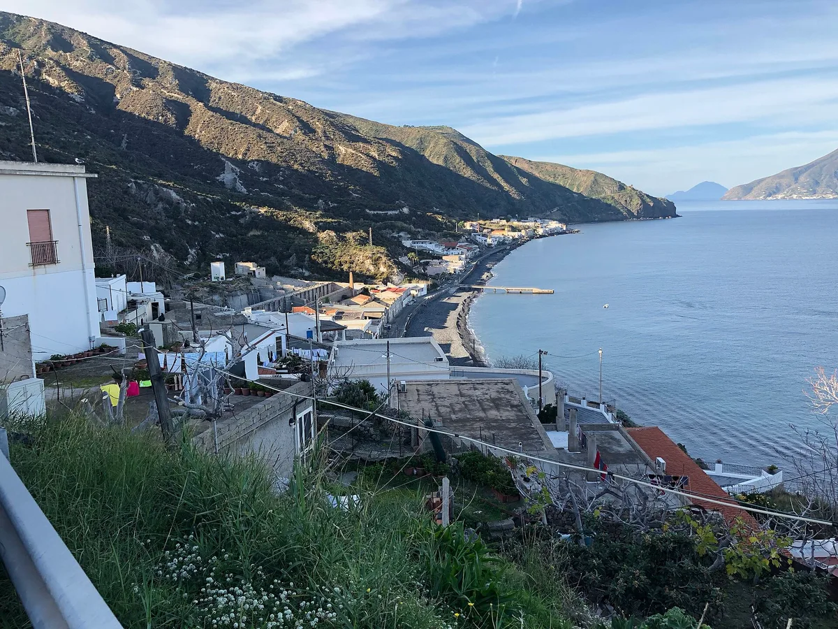 Acquacalda Beach, Lipari, Sicily, Italy