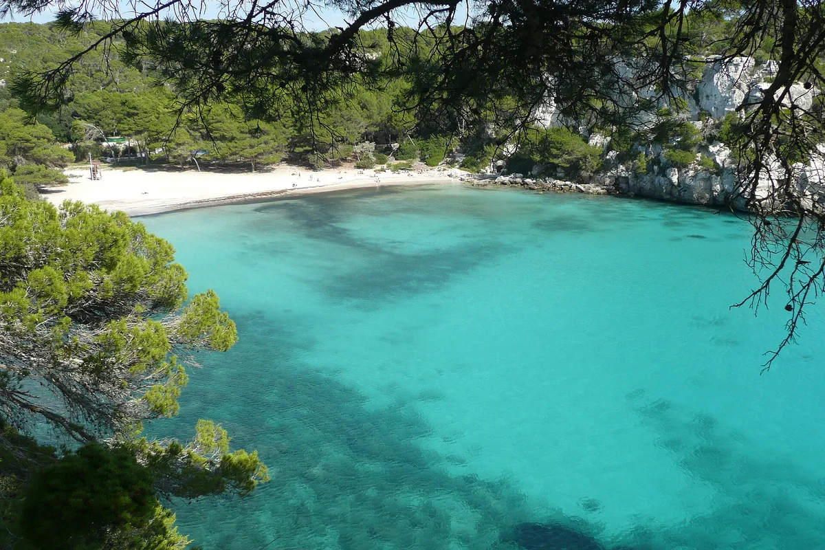 Cala Macarella Beach, Ciutadella de Menorca, Balearic Islands, Spain