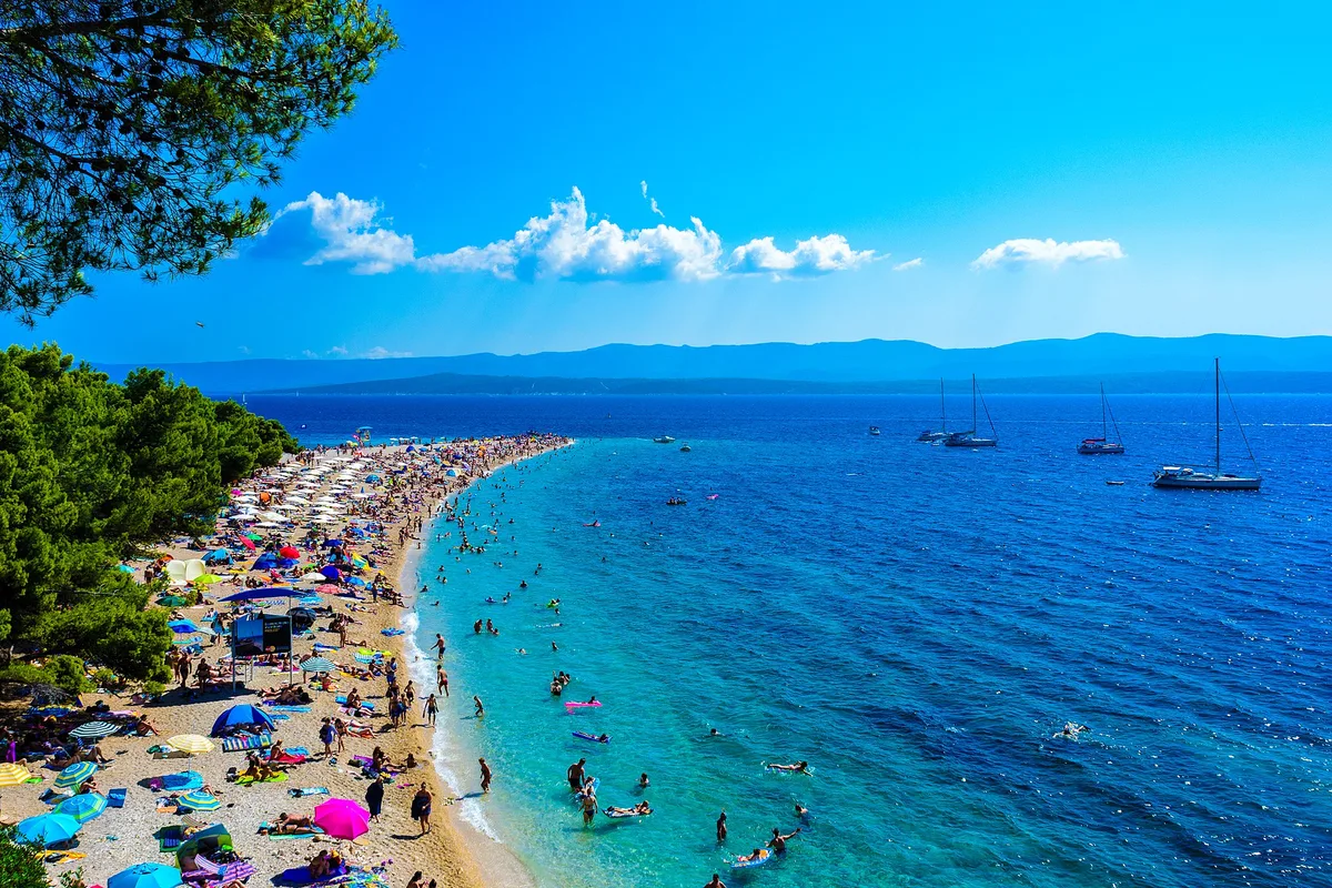 Paklina Beach, Bol, Adriatic Islands, Croatia