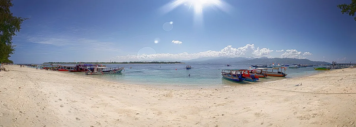 Gili Air Jetty Beach, Gili Indah, Lesser Sunda Islands, Indonesia