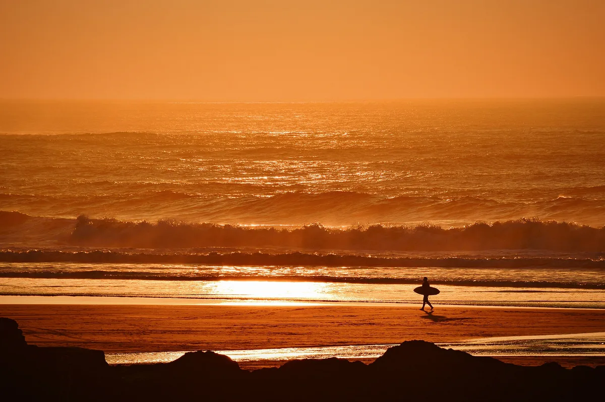 Perranporth Beach, Perranzabuloe, British Coast, United Kingdom — 5