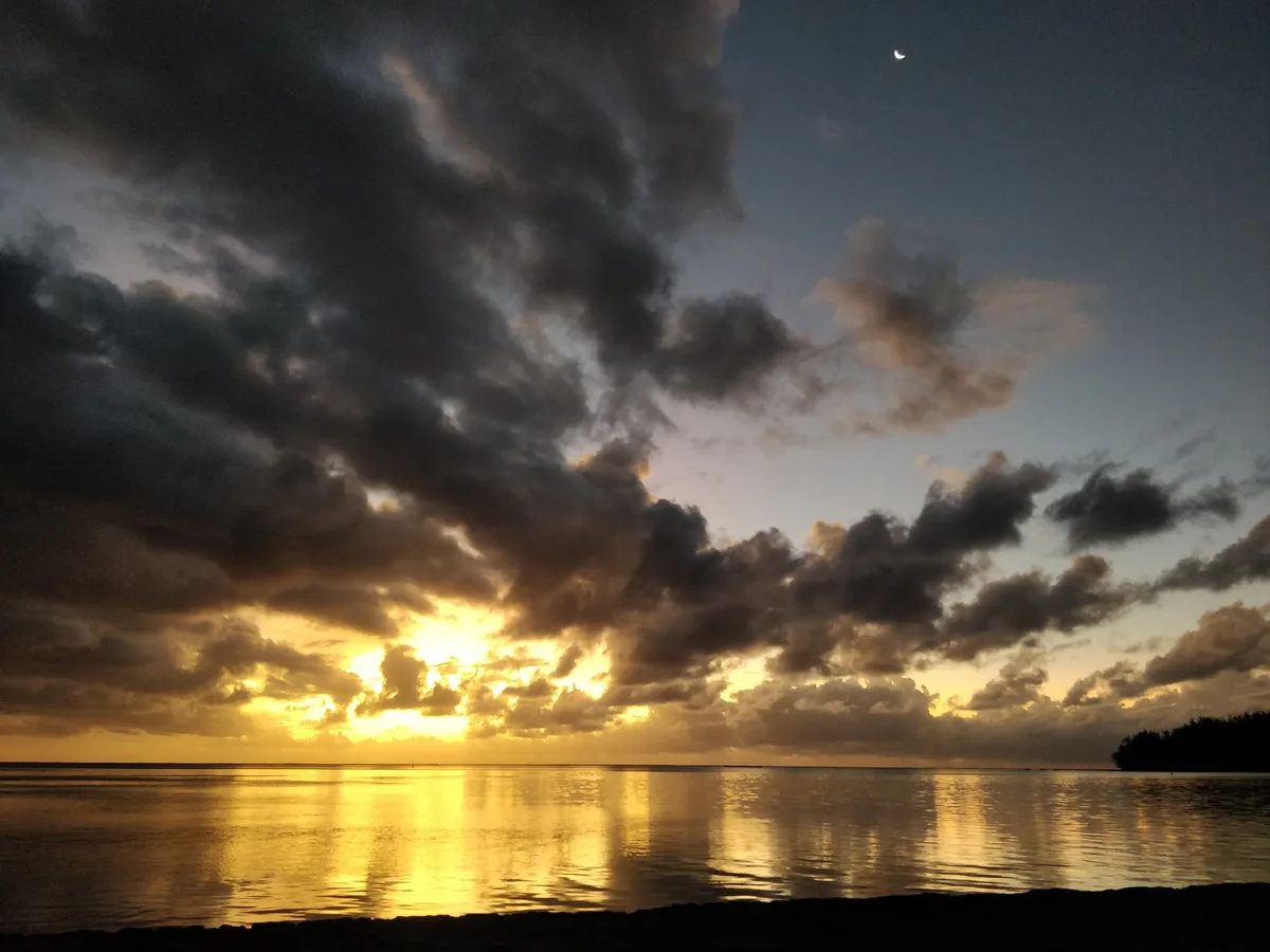 Tiahura Beach, Moorea-Maiao, Windward Islands, French Polynesia