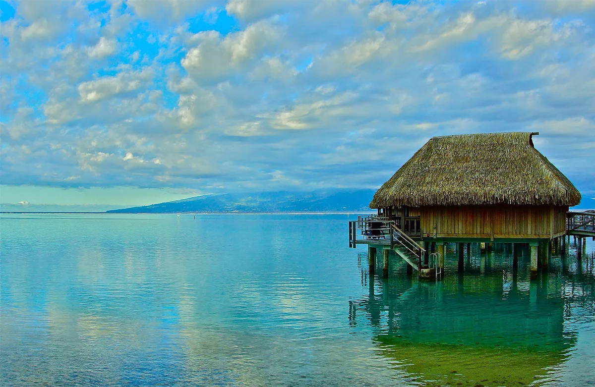 Public Beach, Moorea-Maiao, Windward Islands, French Polynesia
