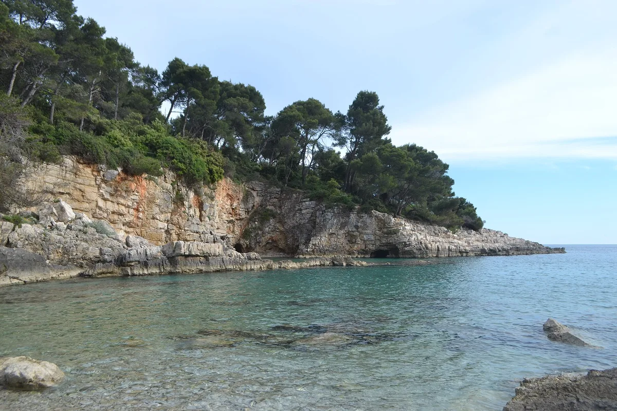 Playa de Stoja, Pula, Istria, Croacia