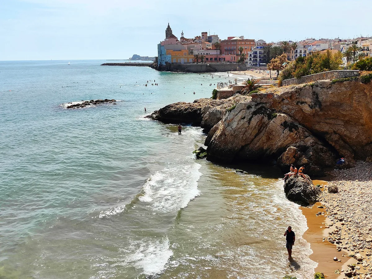 Balmins-Strand, Sitges, Catalonia, Spanien — 4