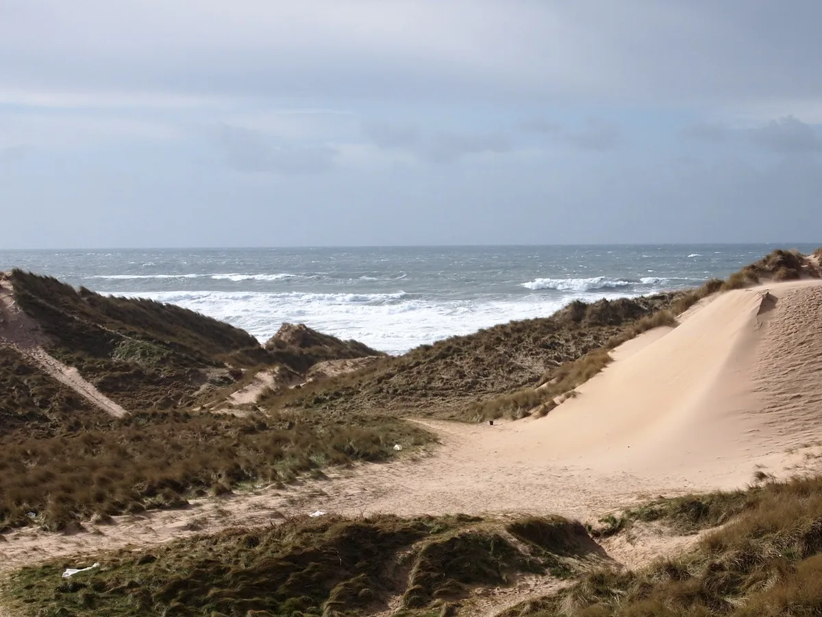 Praia de Freshwater West, Castlemartin, Wales, Reino Unido