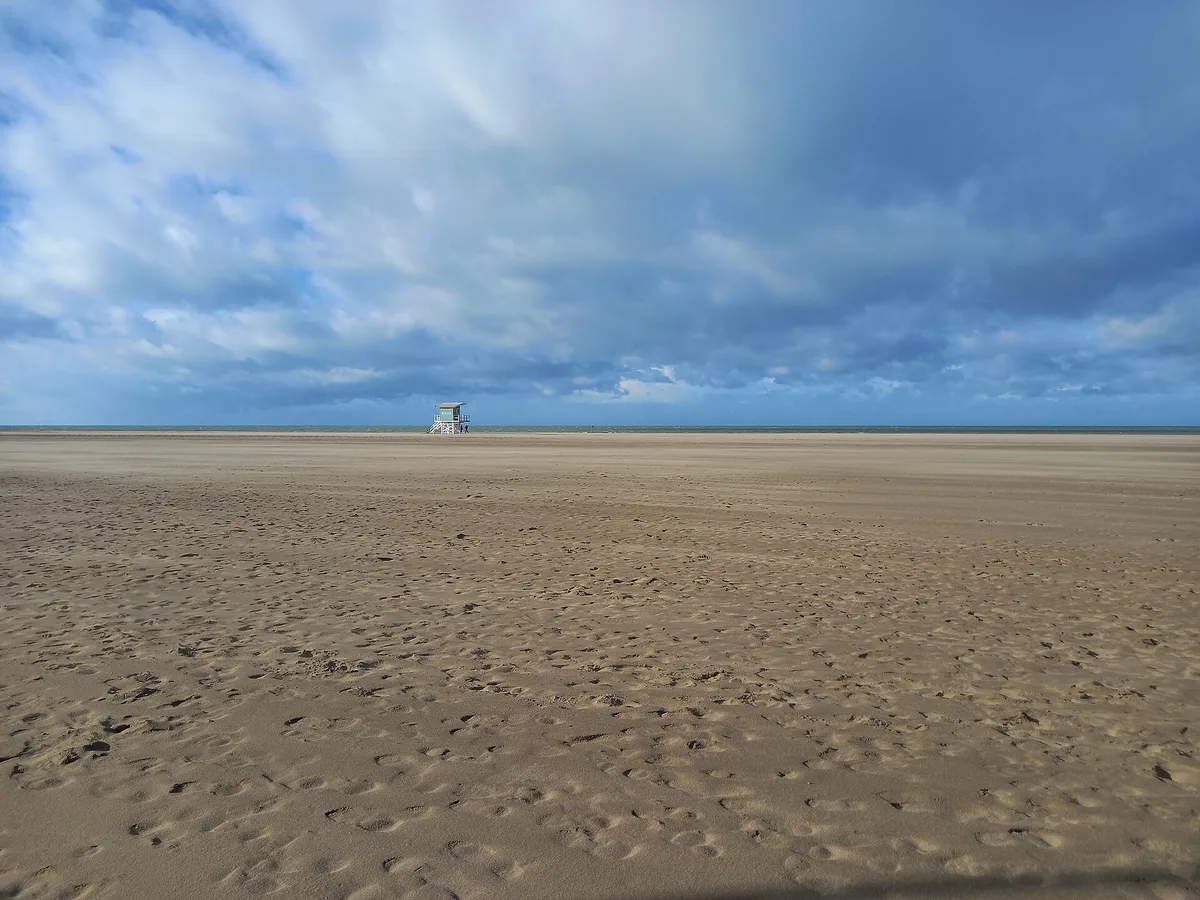 Deauville-strand, Deauville, Normandy, Frankrijk — 2