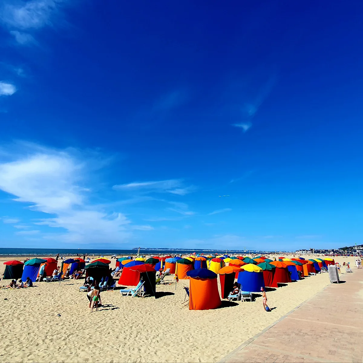 Deauville-strand, Deauville, Normandy, Frankrijk — 4