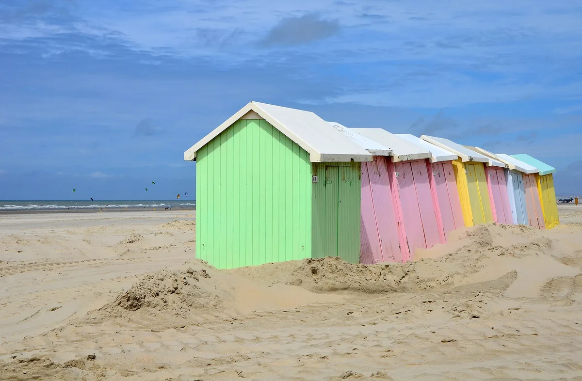Berck-sur-Mer-strand, Berck-sur-Mer, Hauts-de-France, Frankrijk