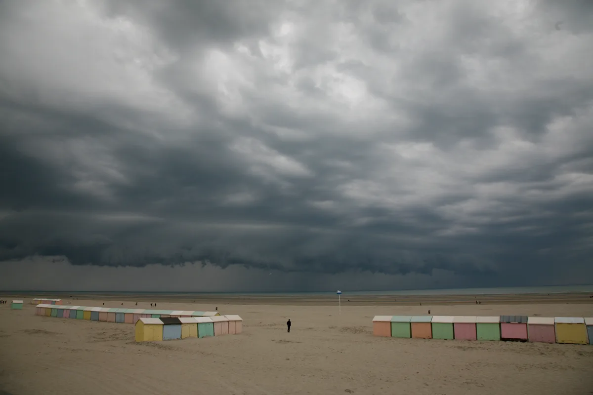 Berck-sur-Mer-strand, Berck-sur-Mer, Hauts-de-France, Frankrijk — 4