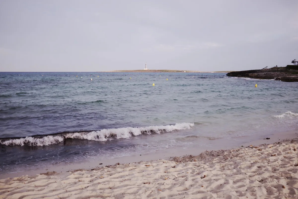 Punta Prima Beach, Sant Lluís, Balearic Islands, Spain