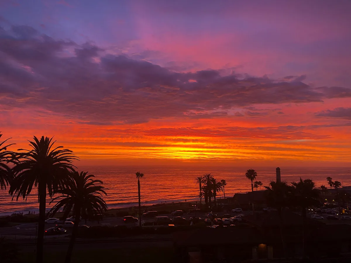 Del Mar City Beach, Del Mar, California Coast, United States — 2