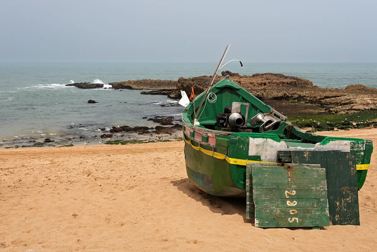 Spiaggia di Oualidia, Oualidia, Moroccan Atlantic, Marocco — 2