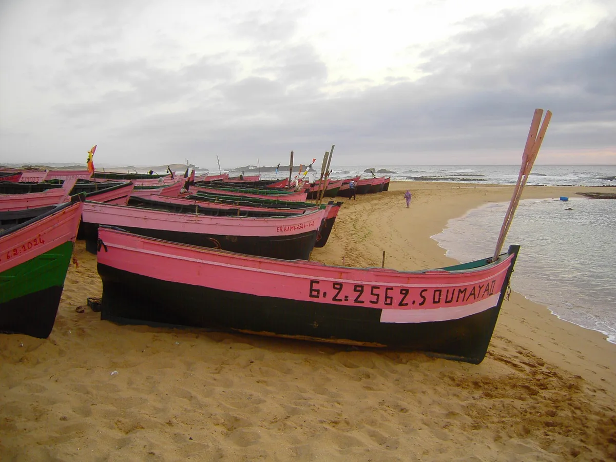 Spiaggia di Oualidia, Oualidia, Moroccan Atlantic, Marocco — 4