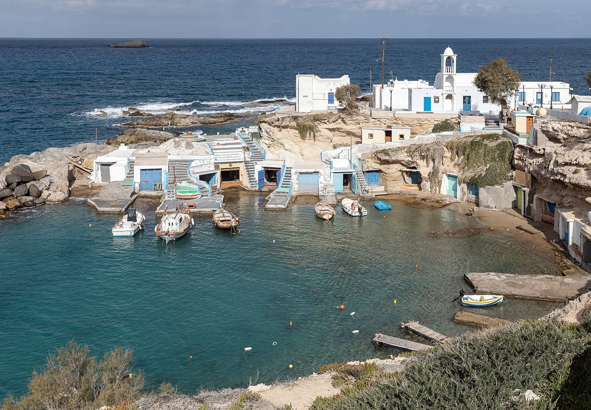 Mandrakia Beach, Milos, Cyclades, Greece