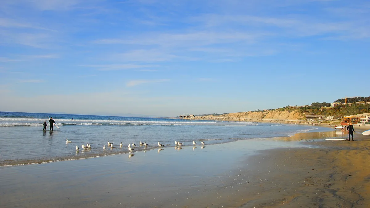 La Jolla Shores-Strand, San Diego, California Coast, Vereinigte Staaten — 2