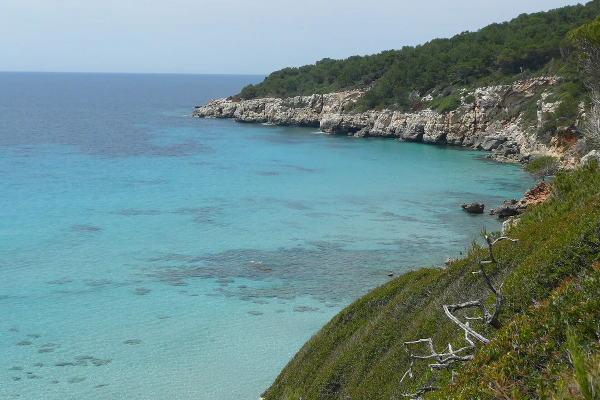 Cala Niu Llorc-strand, Es Migjorn Gran, Balearic Islands, Spanje