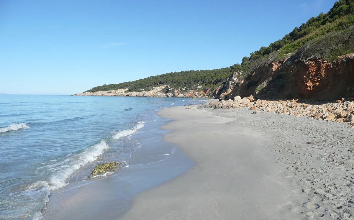 Cala Niu Llorc-strand, Es Migjorn Gran, Balearic Islands, Spanje — 5