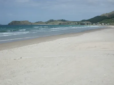 Spiaggia di Ōpito Bay, Opito Bay, Waikato, Nuova Zelanda — 2