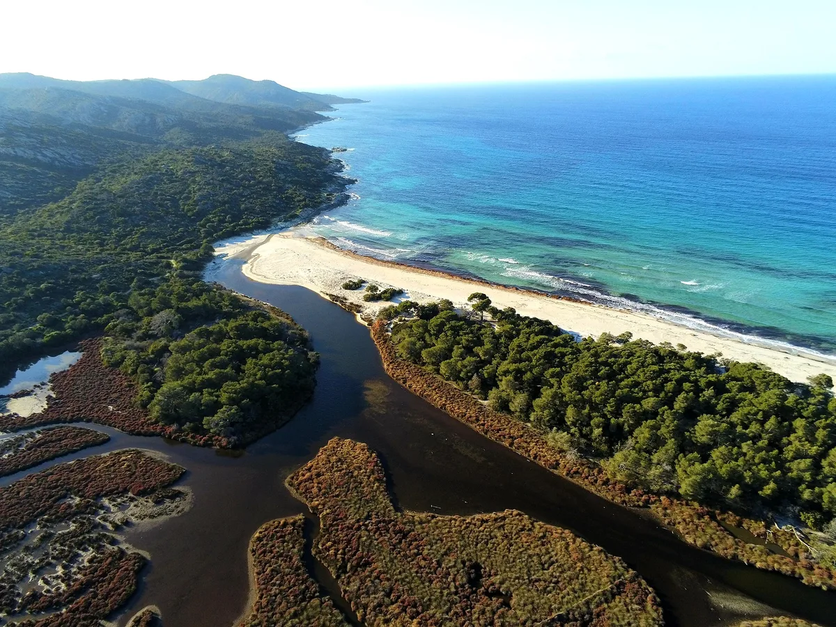 Saleccia-Strand, Santo-Pietro-di-Tenda, Corse, Frankreich