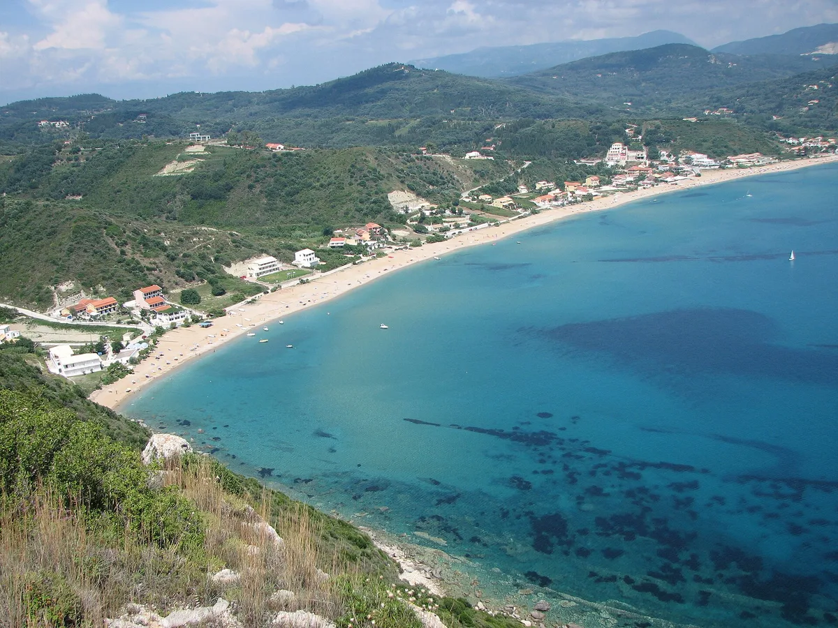 Afionas Beach, Central Corfu and Diapontian Islands, Ionian Islands, Greece