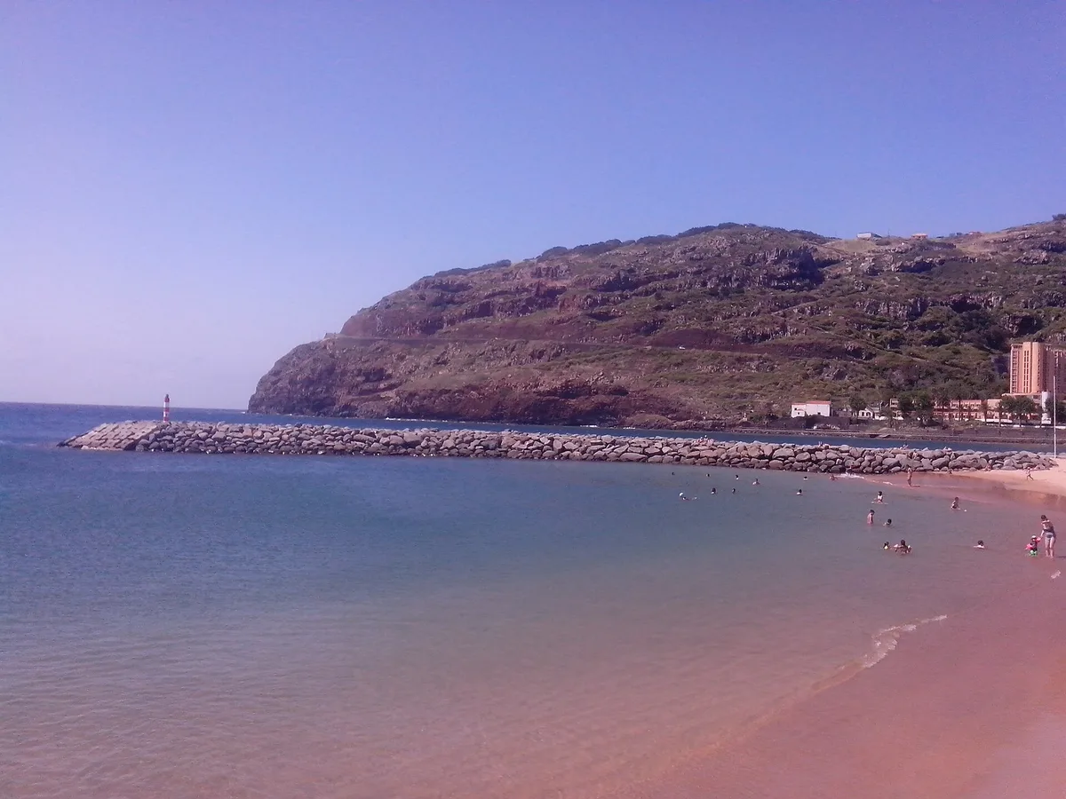 Machico Beach, Machico, Madeira Archipelago, Portugal
