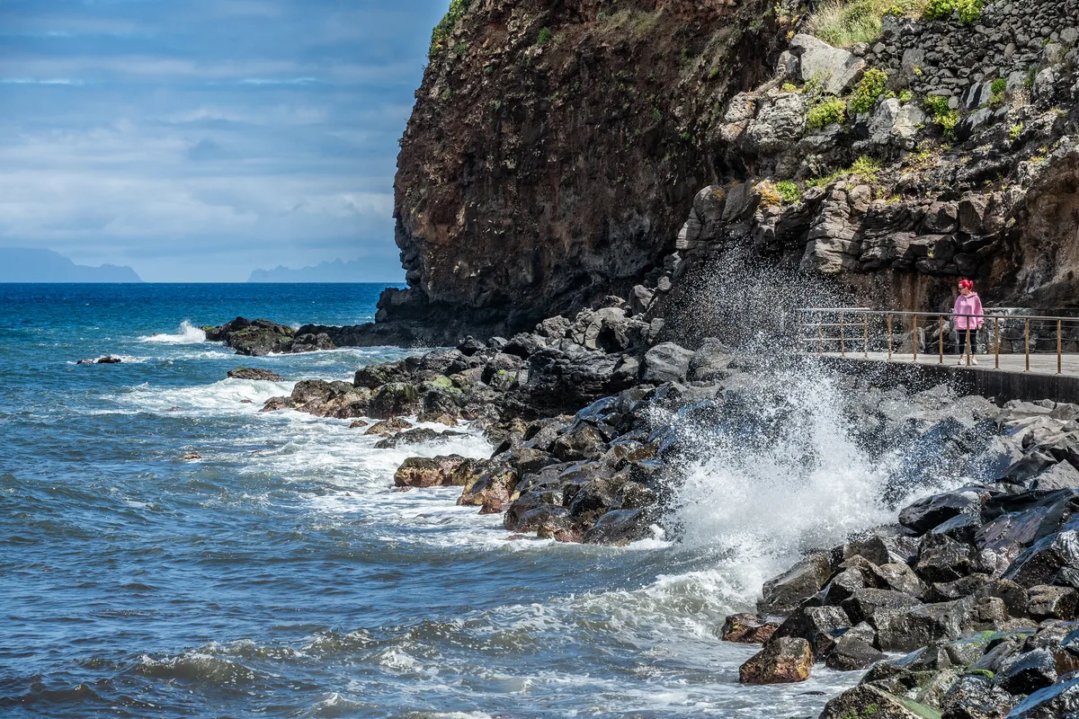 Machico Beach, Machico, Madeira Archipelago, Portugal — 3