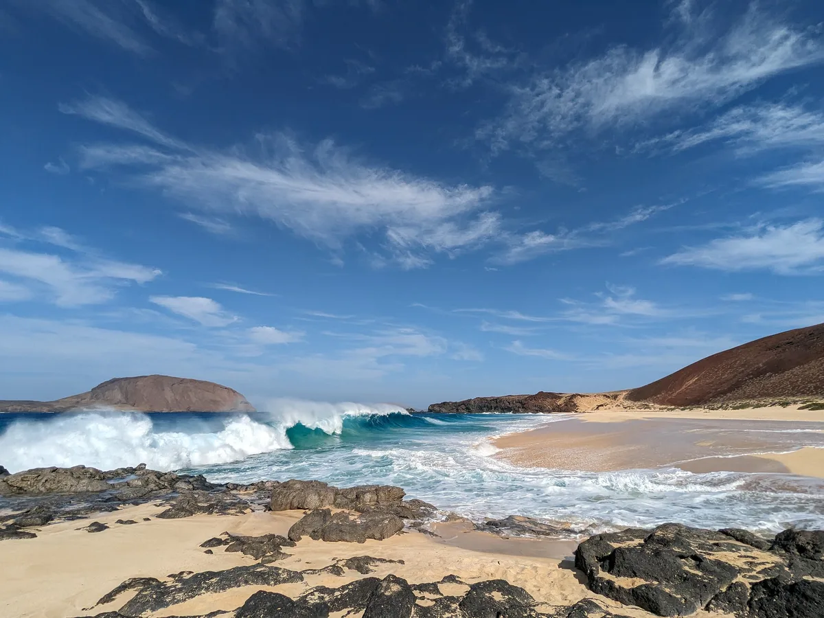 Conchas-strand, Teguise, Canary Islands, Spanje — 2