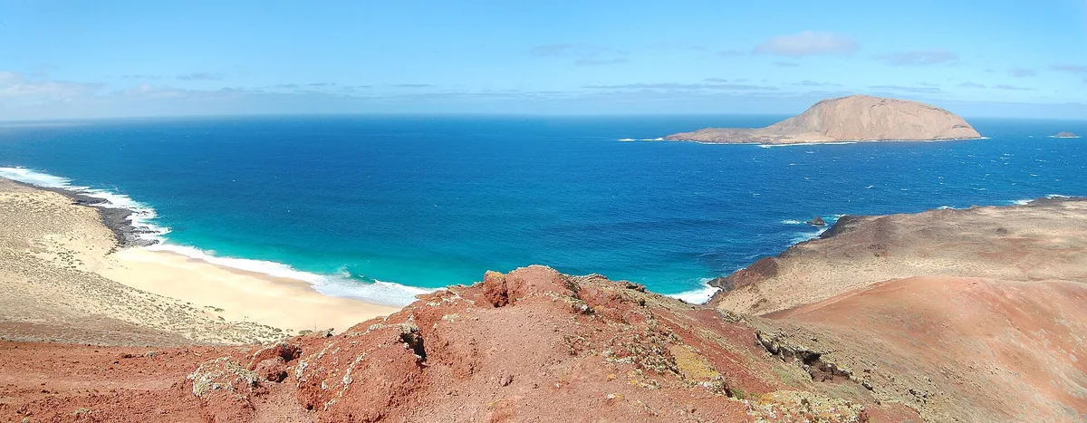 Conchas-strand, Teguise, Canary Islands, Spanje