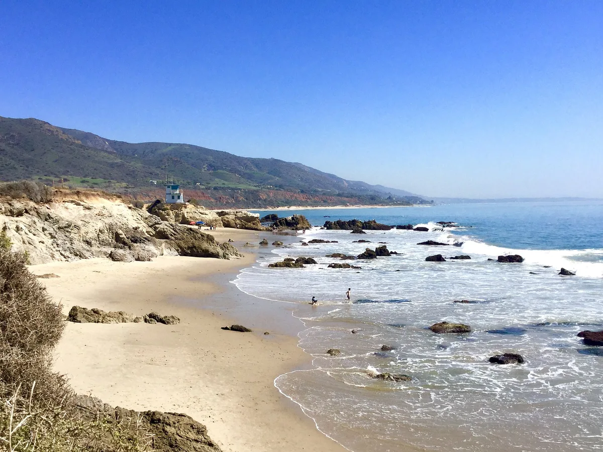 Spiaggia di Leo Carrillo State, Malibu, California Coast, Stati Uniti — 3