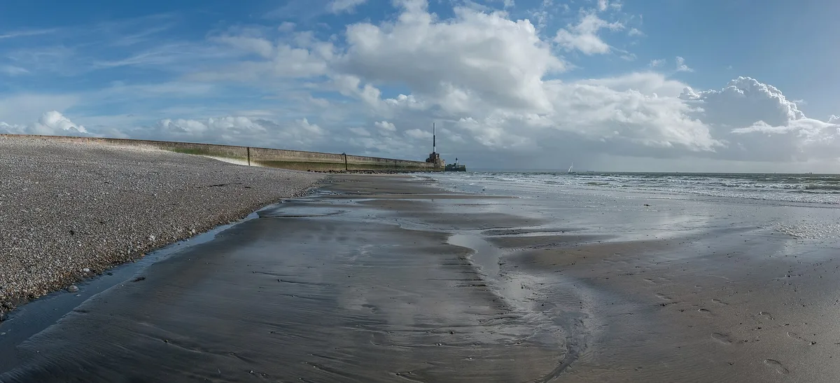 Le Havre-strand, Le Havre, Normandy, Frankrijk — 2