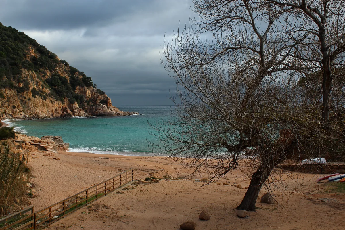 Plage de Cala Rosamar, Santa Cristina d'Aro, Catalonia, Espagne — 2