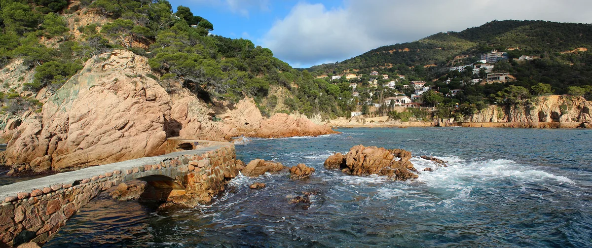 Plage de Cala Rosamar, Santa Cristina d'Aro, Catalonia, Espagne