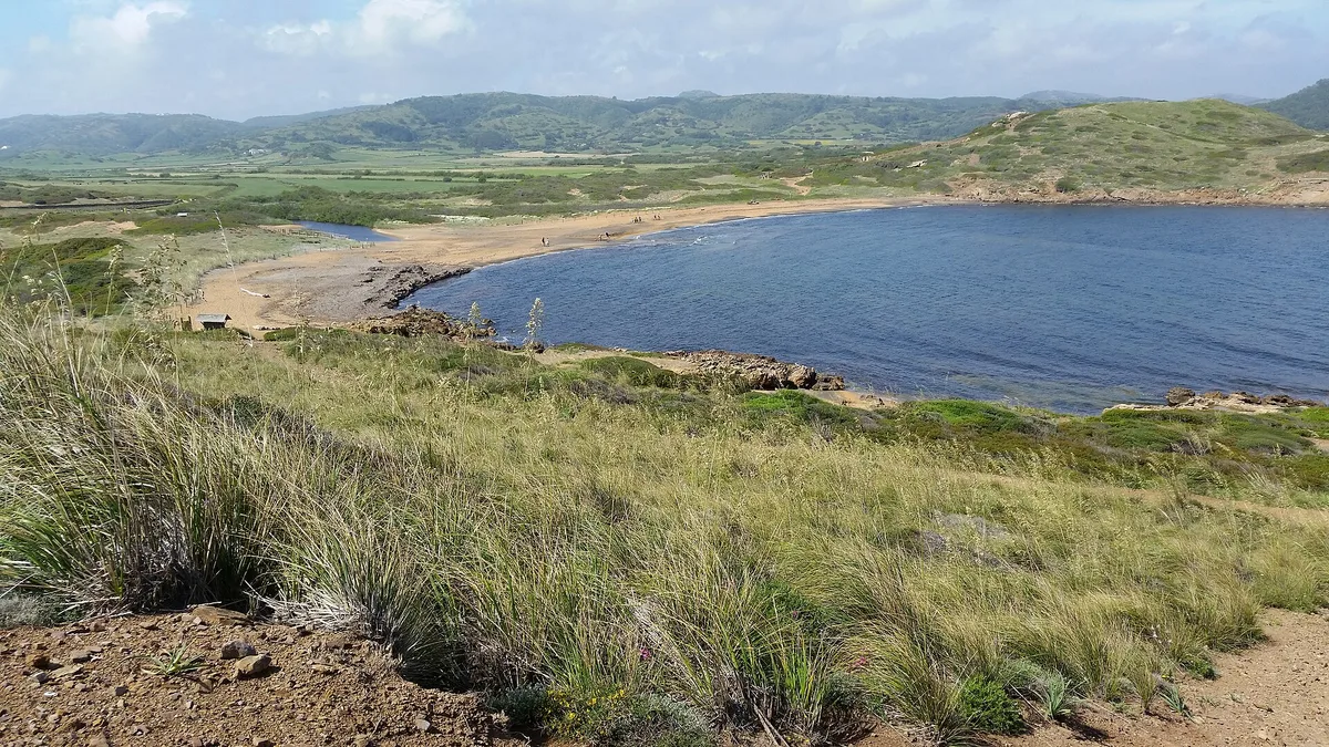 Binimel·là Beach, Es Mercadal, Balearic Islands, Spain