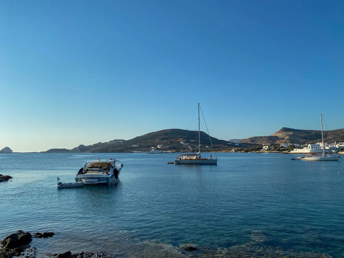 Pollonia Beach, Milos, Cyclades, Greece