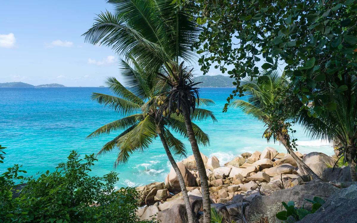 Anse Gaulettes Beach, La Digue, Seychelles Inner Islands, Seychelles