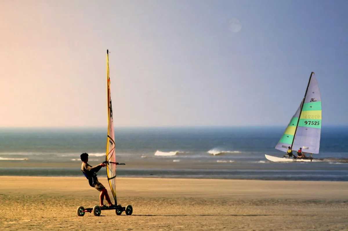 Hardelot Beach, Neufchâtel-Hardelot, Hauts-de-France, France