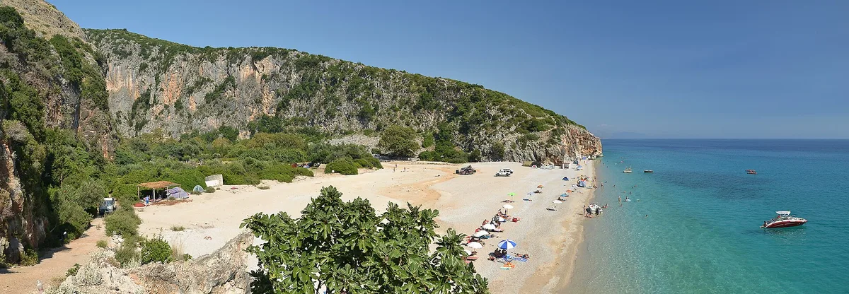 Gjipesë Beach, Himarë, Adriatic, Albania
