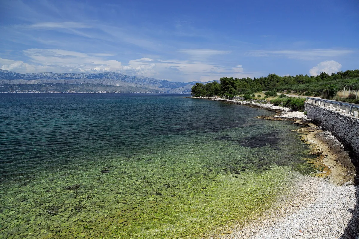 Splitska Beach, Splitska, Adriatic Islands, Croatia — 2