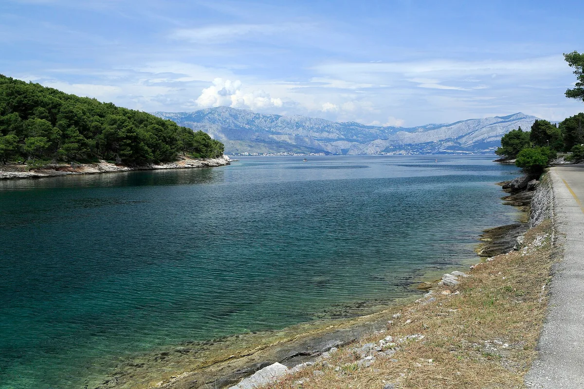 Splitska Beach, Splitska, Adriatic Islands, Croatia