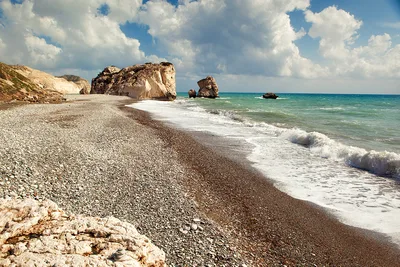 Aphrodite's Rock and Beach