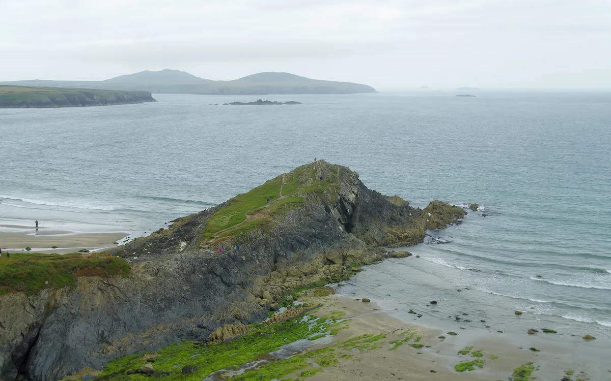 Porth Mawr-Strand, St Davids, Wales, Vereinigtes Königreich